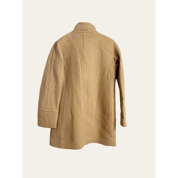 J.CREW New Tan City Wool Coat Size 6 - Picture 7 of 12